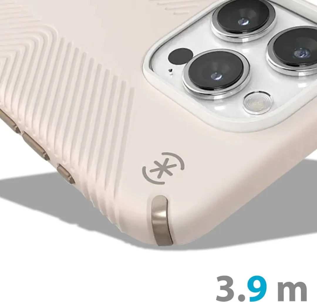 Speck Presidio2 Grip MagSafe Hoesje iPhone 15 Pro - Beige