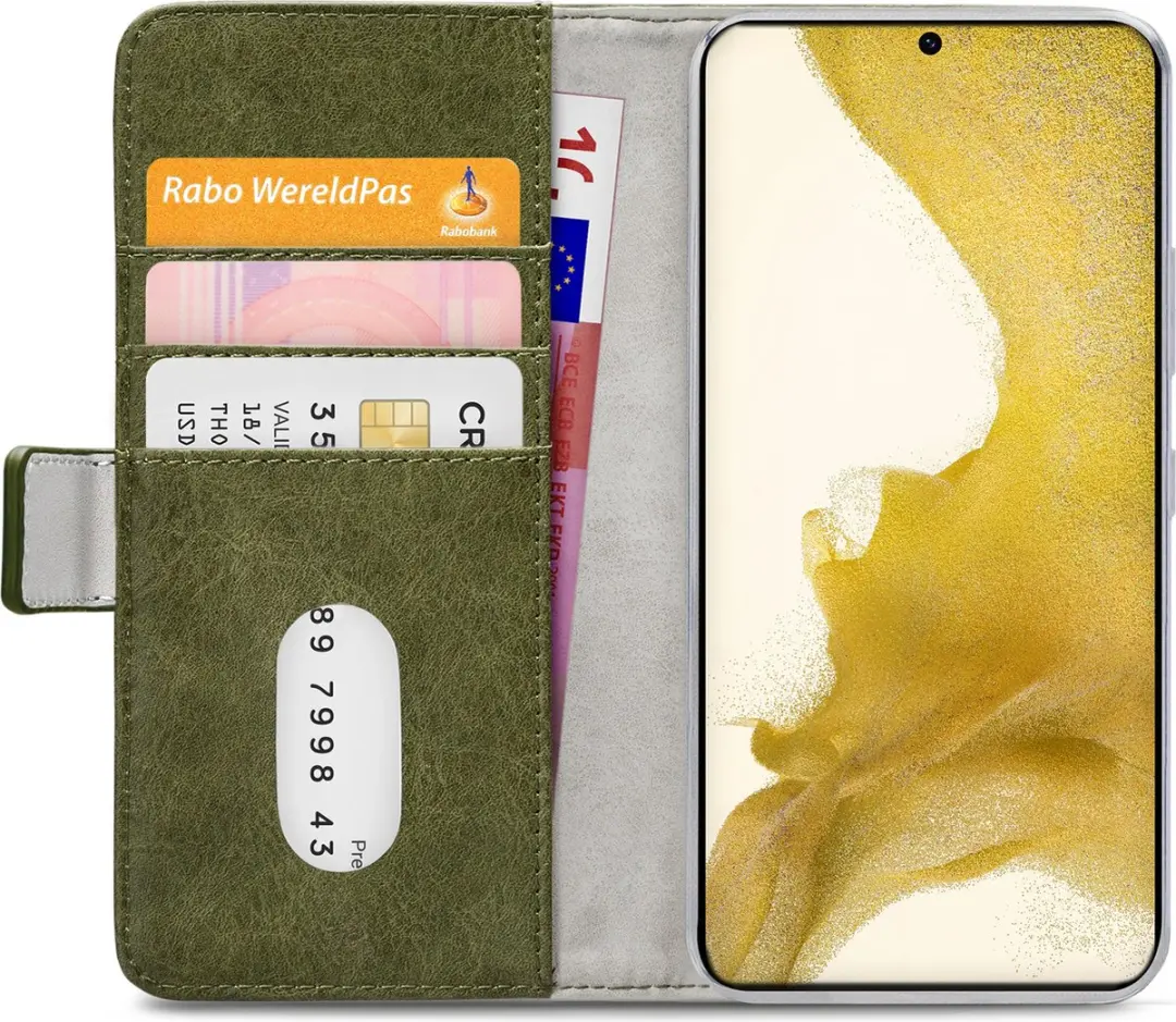 Mobilize Elite Gelly Wallet Book Case Samsung Galaxy S22 Plus - Groen - mpn-8718256961977 - afbeelding 6 van 6