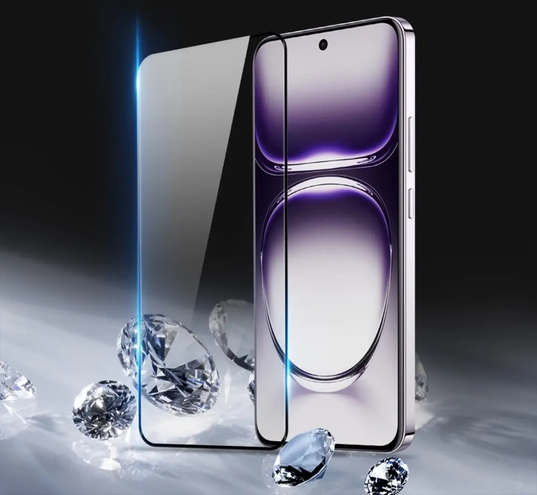 Dux Ducis Screen Protector OPPO Reno12/Pro - Volledig Glas - Zwart - afbeelding 6 van 6