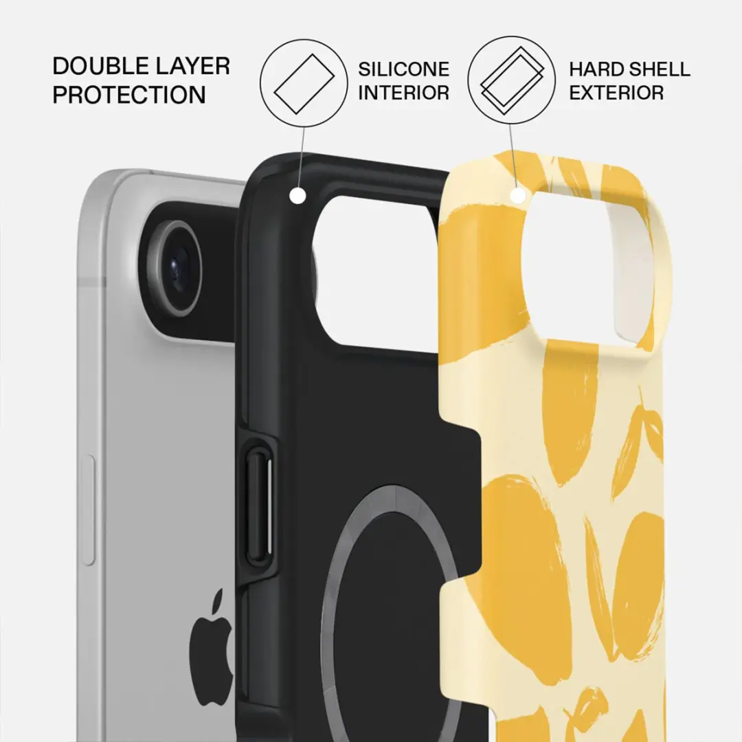 Burga Tough MagSafe Hoesje - Apple iPhone Air - Lemon Tart