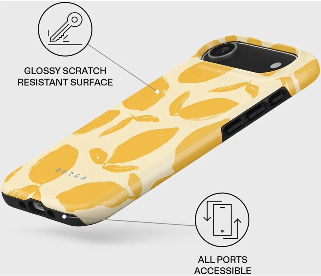 Burga Tough MagSafe Hoesje - Apple iPhone Air - Lemon Tart