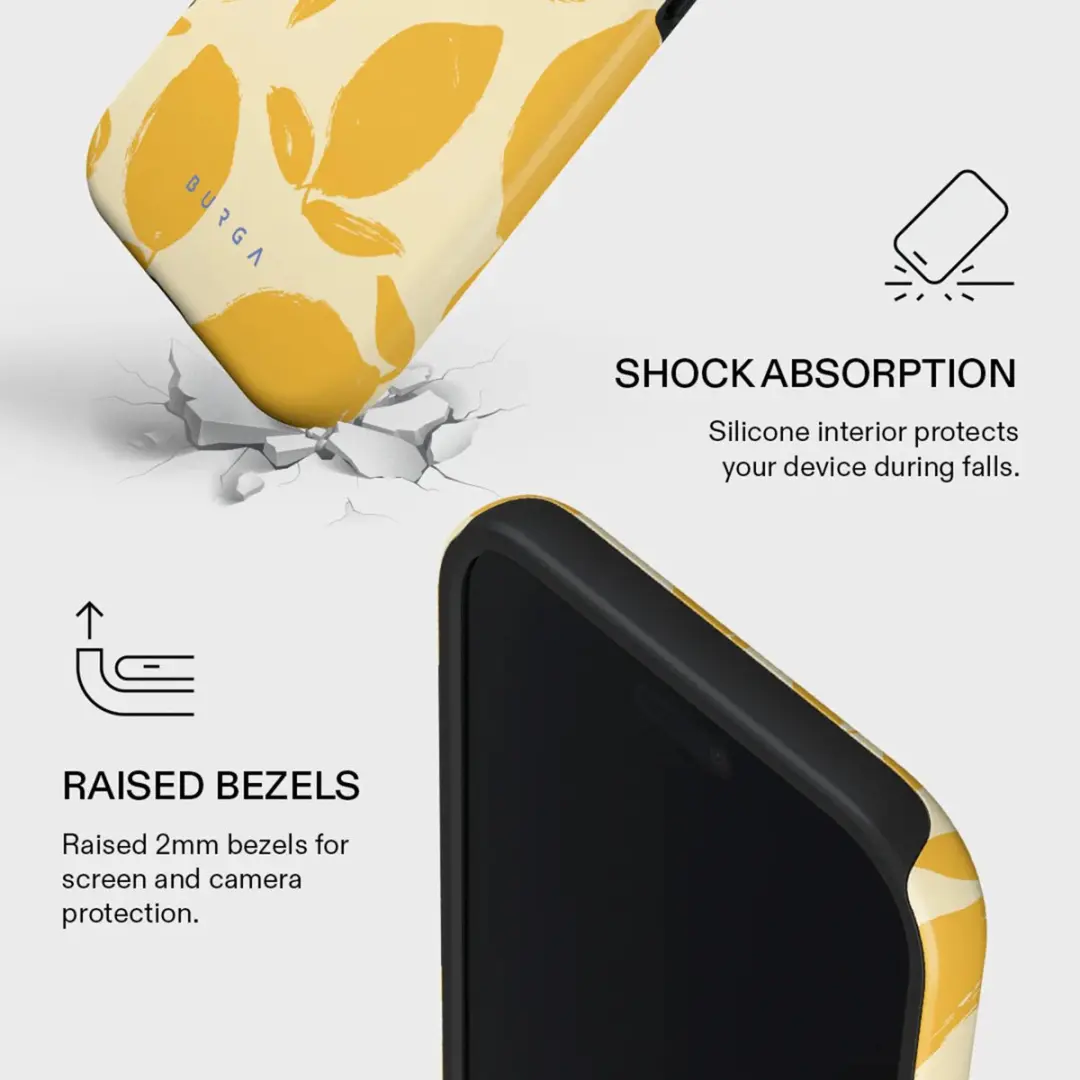 Burga Tough MagSafe Hoesje - Apple iPhone Air - Lemon Tart