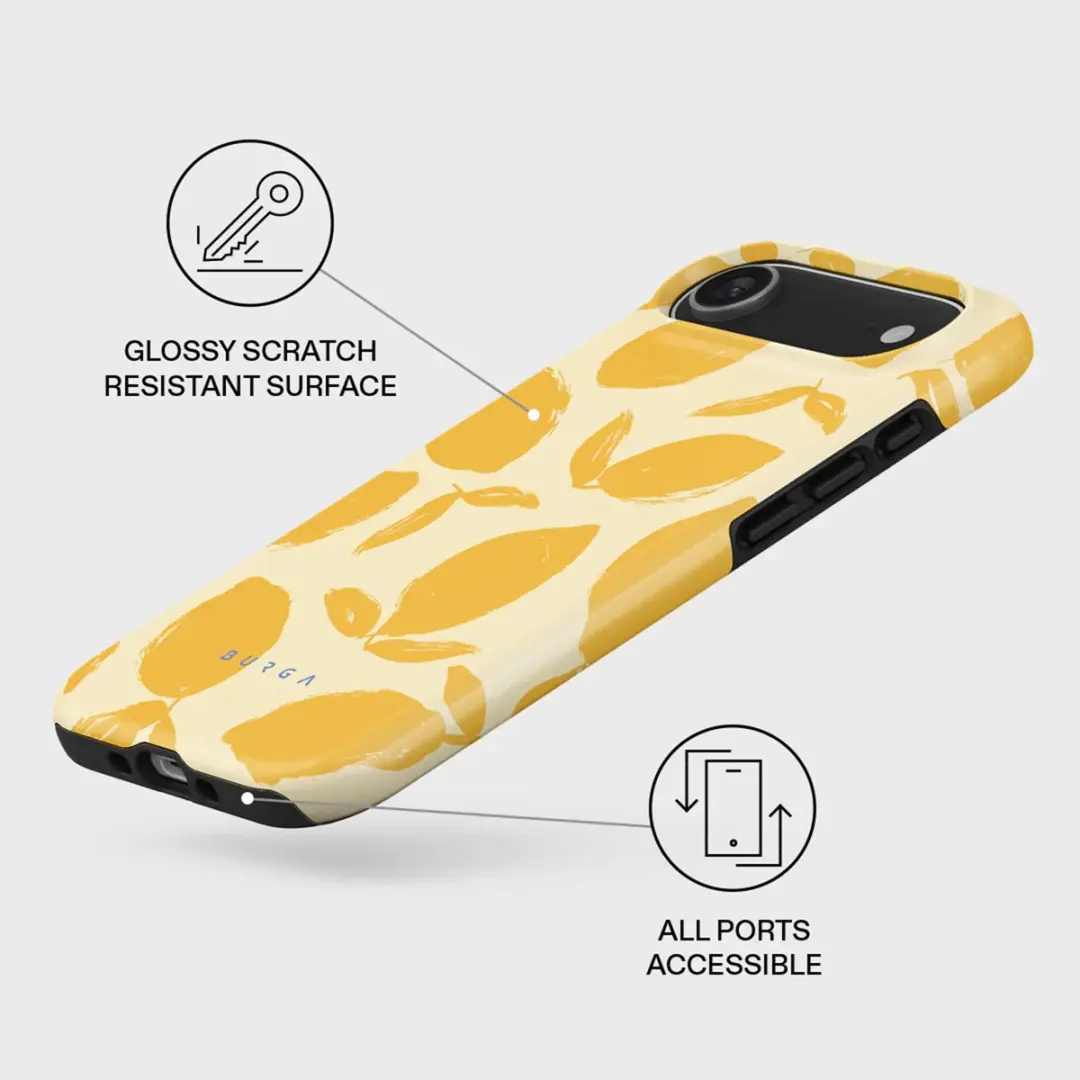 Burga Tough MagSafe Hoesje - Apple iPhone Air - Lemon Tart