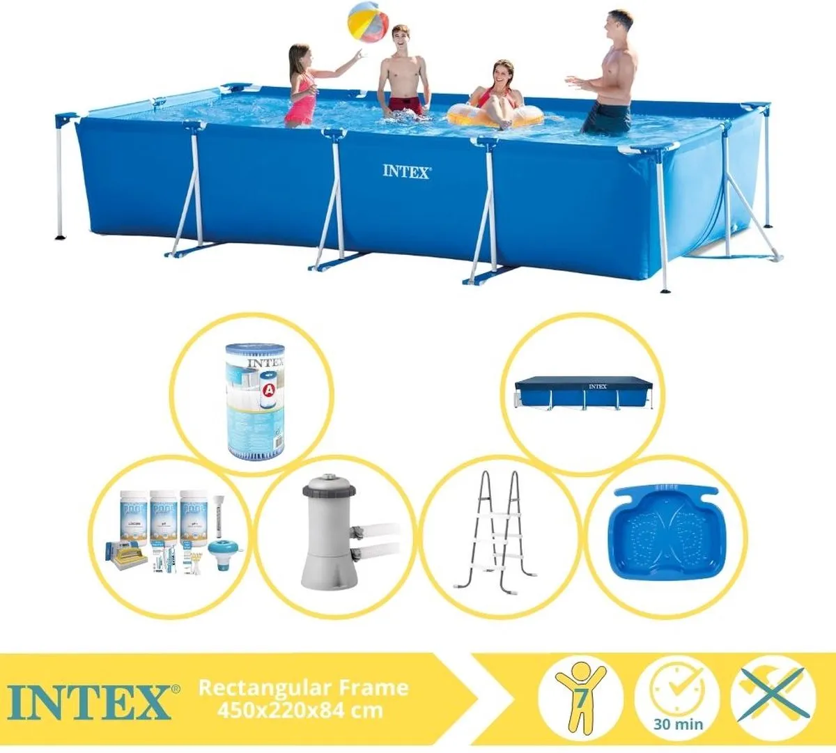Intex 28273NP Opzetzwembad 450x220x84cm