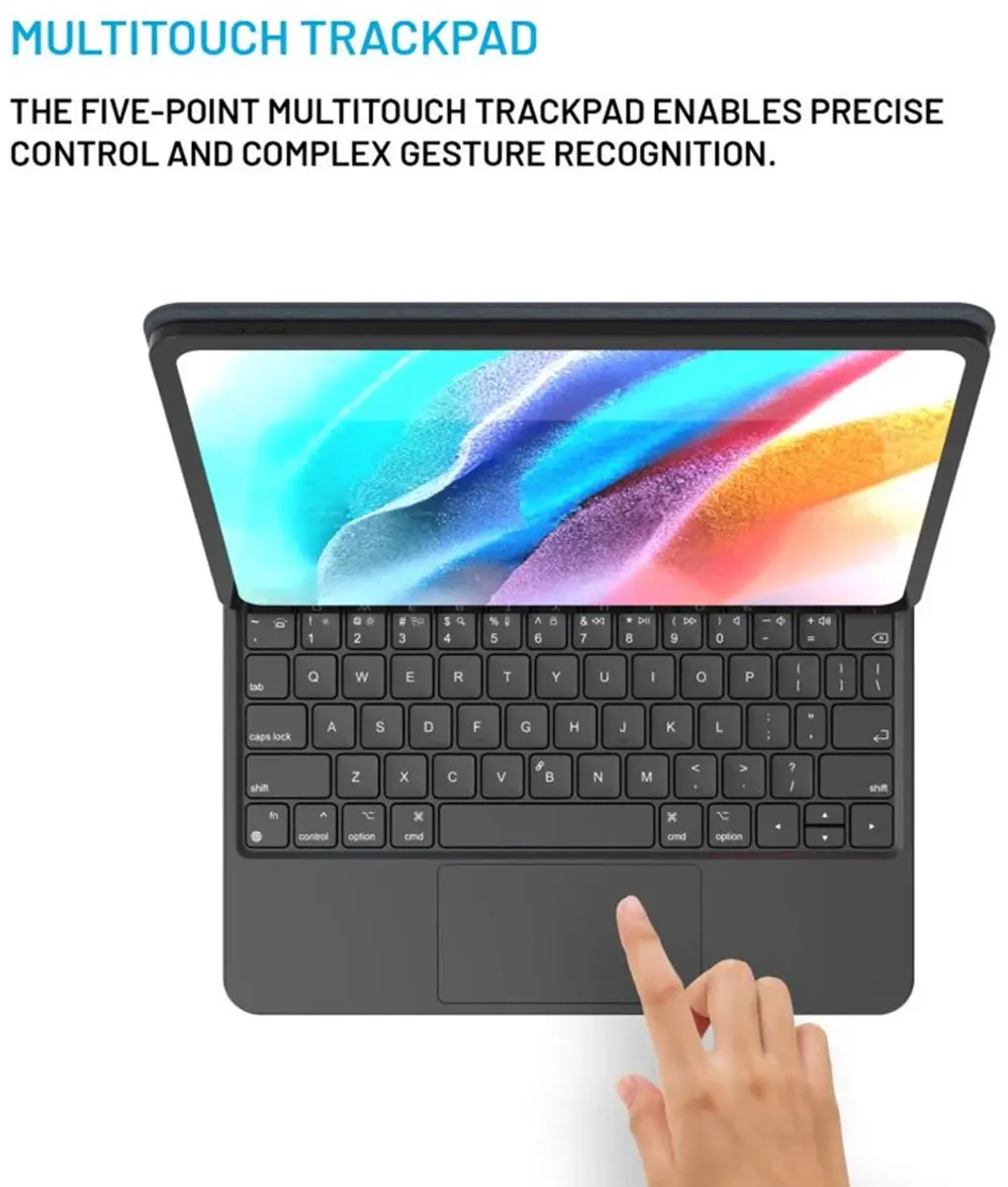 Fixed Typee Keyboard Case iPad 11/10 - Zwart
