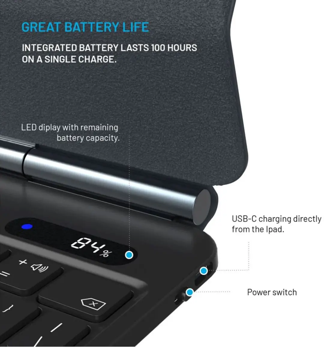 Fixed Typee Keyboard Case iPad 11/10 - Zwart
