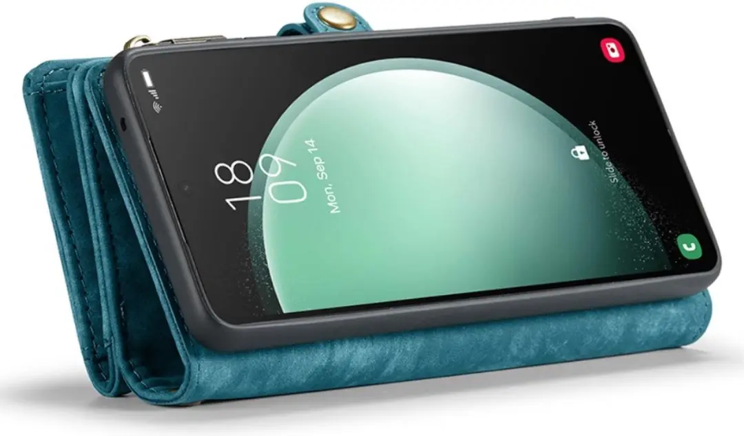 Caseme 008 Hoesje Samsung Galaxy S23 FE - Blauw - 8 Pasjes
