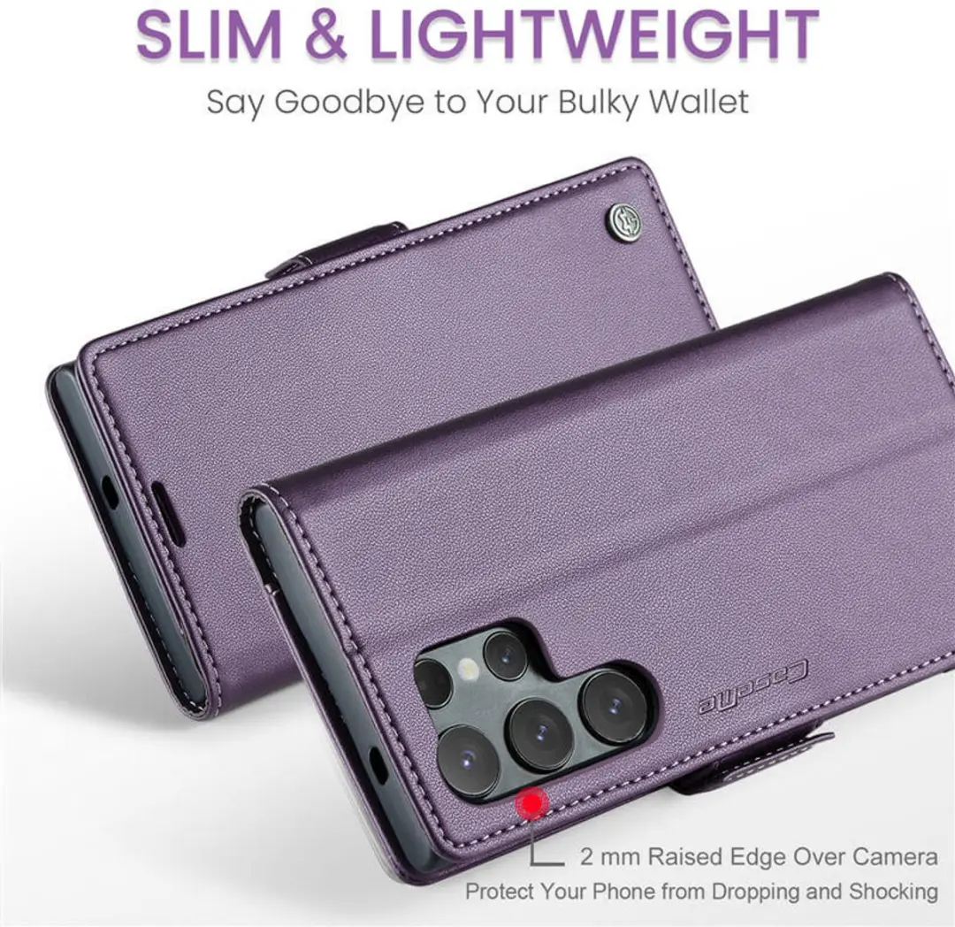 Caseme Wallet Case voor Samsung Galaxy S25 Ultra - Paars