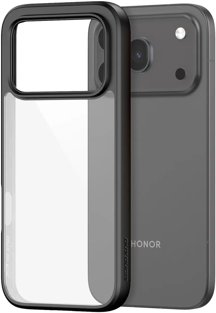 Dux Ducis Hoesje Honor 600/600 Pro Aimo Valbescherming 1.2m - Zwart/Transparant - afbeelding 2 van 5