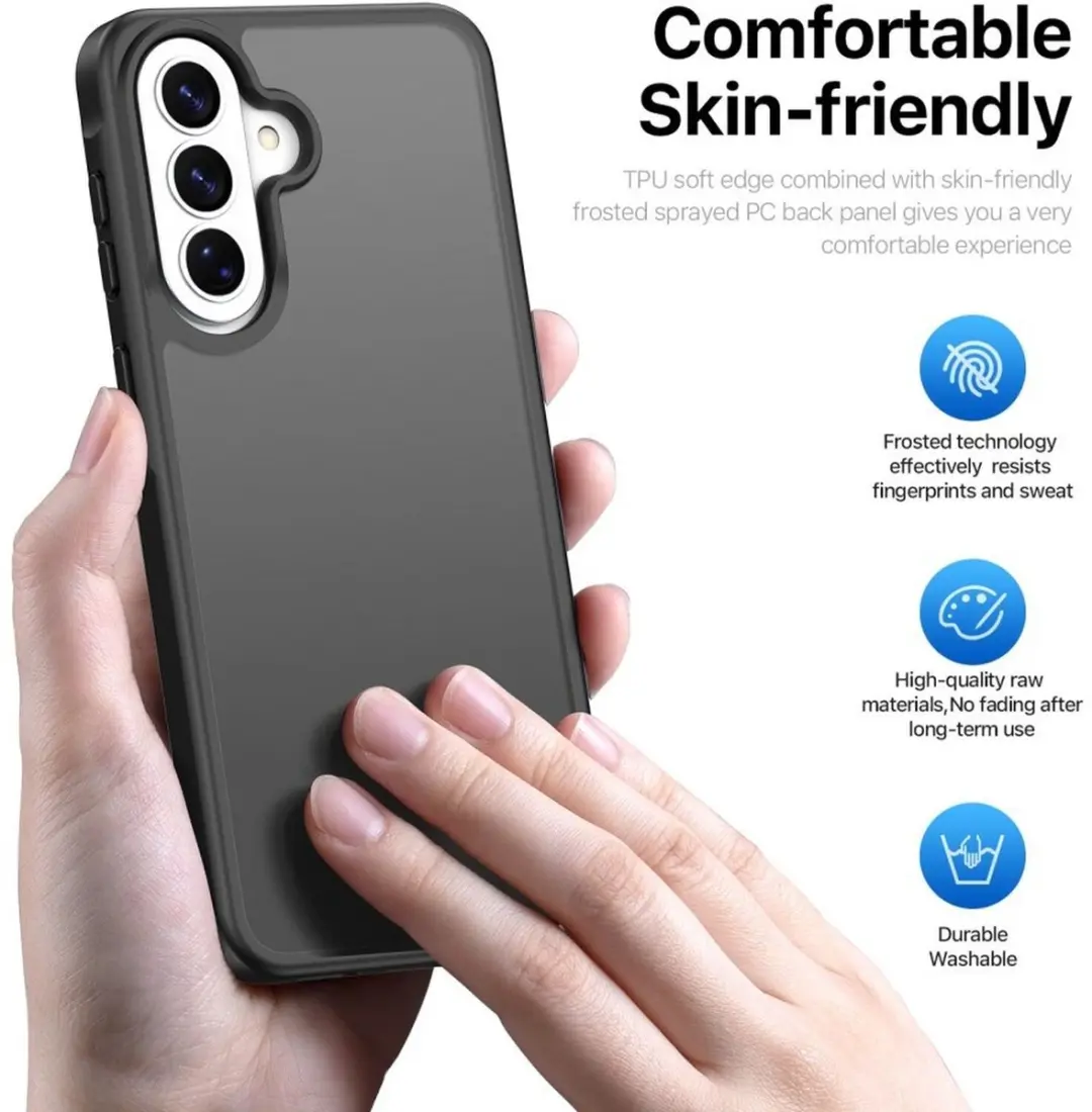 Dux Ducis Yind Hoesje Samsung Galaxy A36/A37/A56 - Matte Zwart - afbeelding 6 van 6