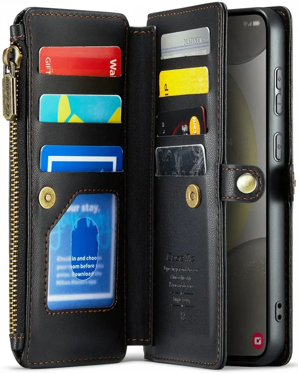 Caseme C36 Hoesje Samsung Galaxy S24 - Zwart