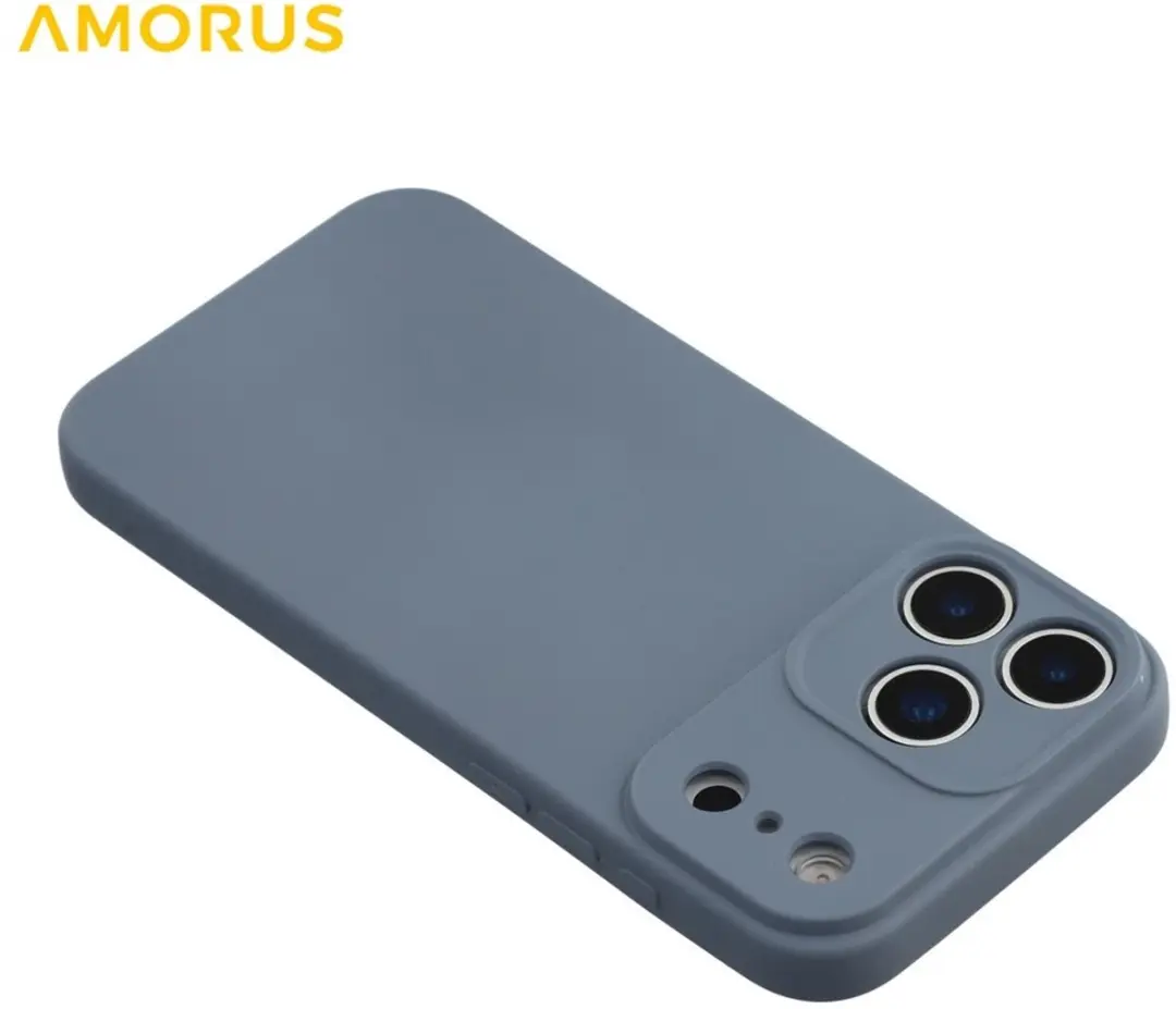 Amorus iPhone 17 Pro Hoesje Slate Grey