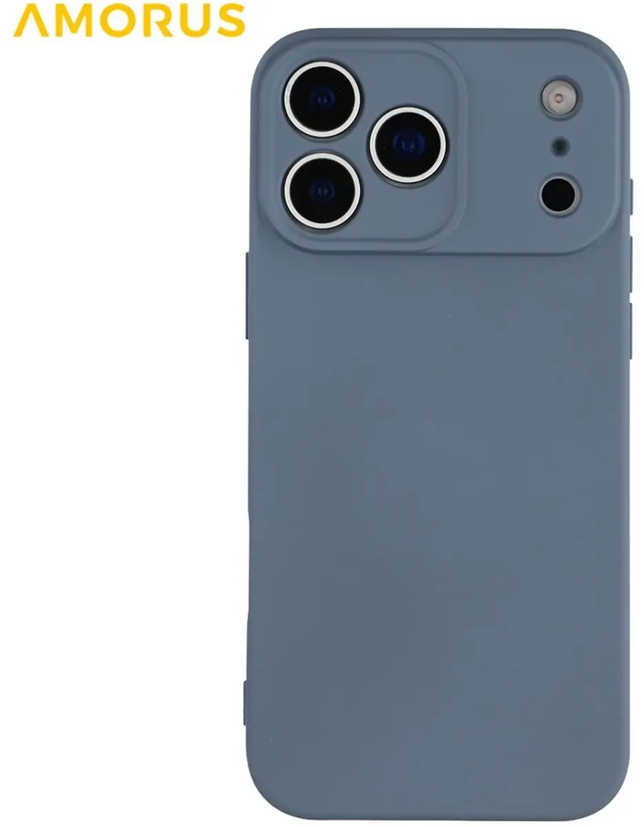 Amorus iPhone 17 Pro Hoesje Slate Grey