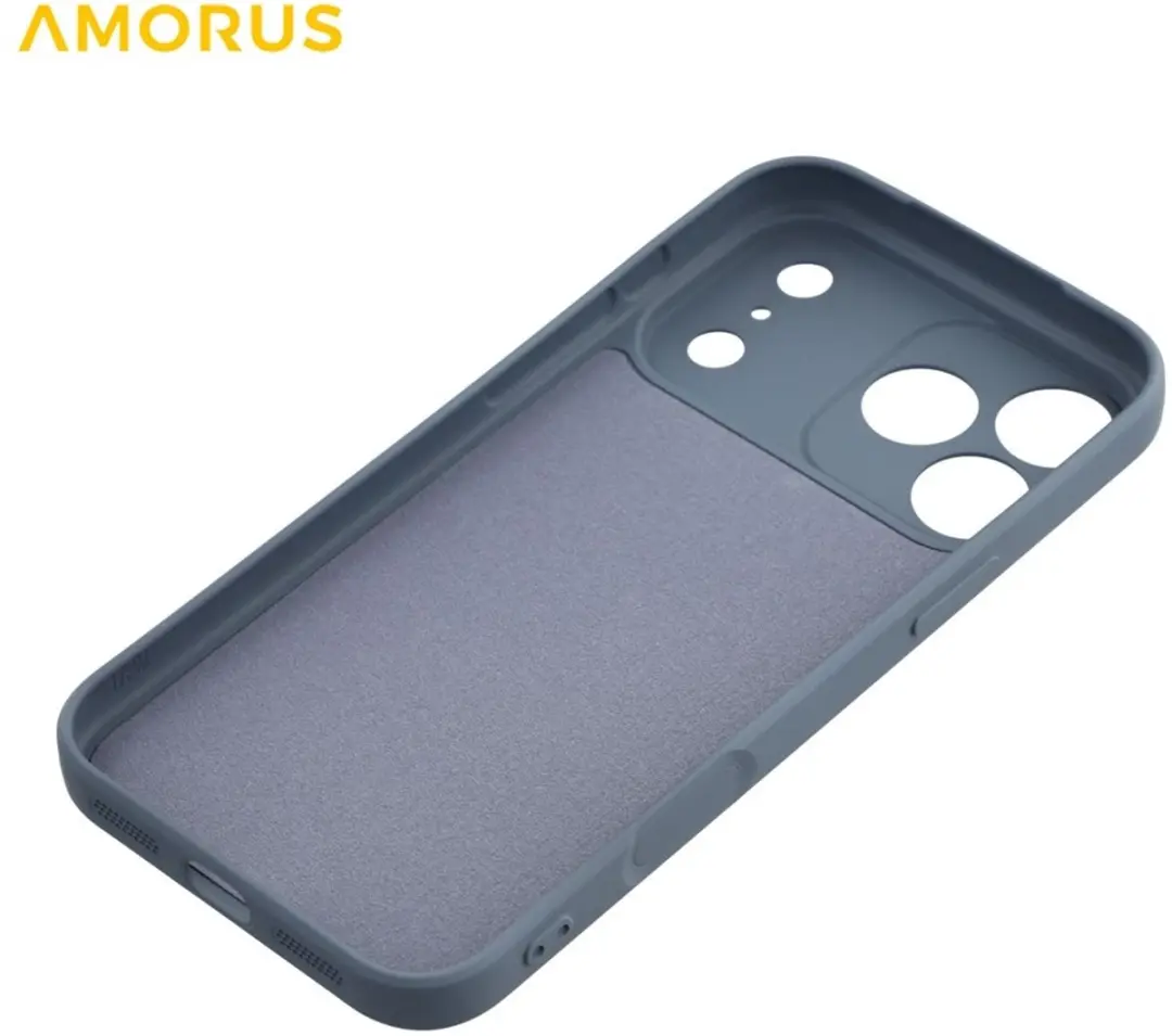 Amorus iPhone 17 Pro Hoesje Slate Grey