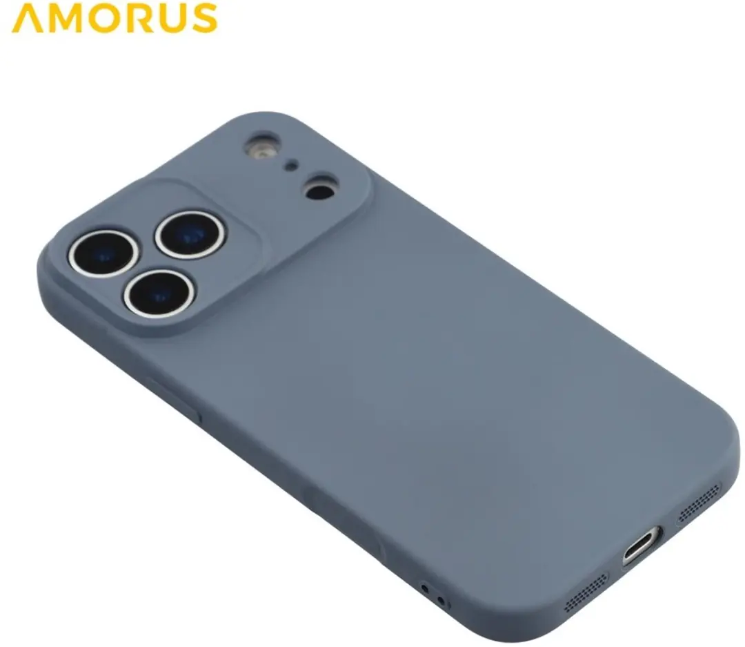 Amorus iPhone 17 Pro Hoesje Slate Grey - afbeelding 6 van 6