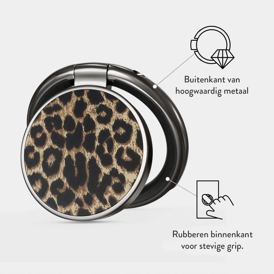 Burga Ringholder Gunmetal - Telefoonbutton