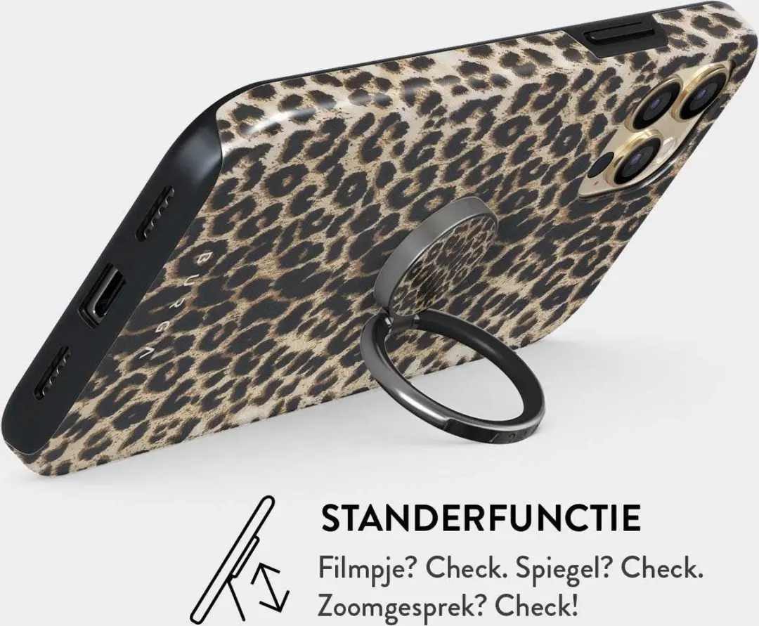 Burga Ringholder Gunmetal - Telefoonbutton