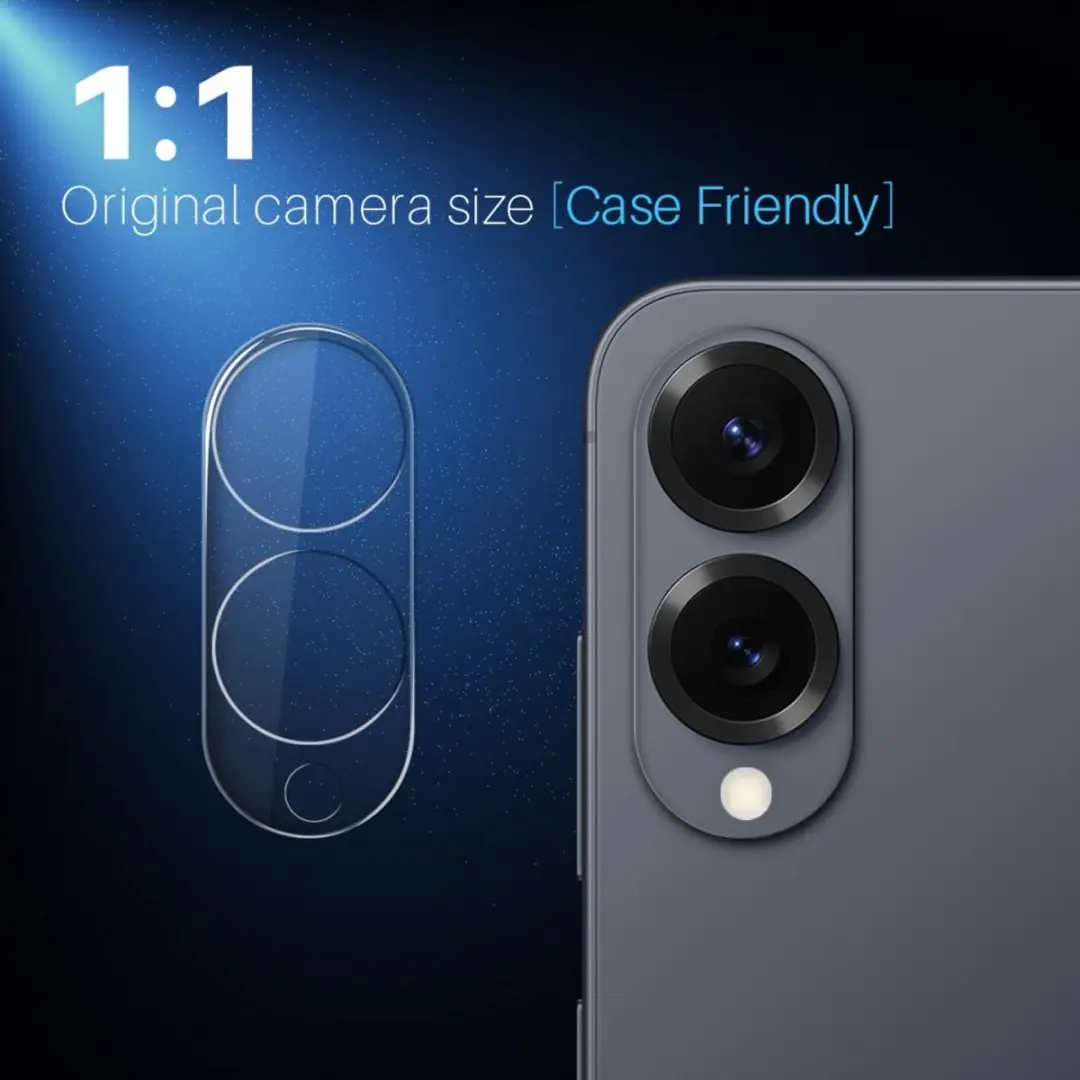 NORTHJO 9H Tempered Glass Camera Lens Protector - Samsung Galaxy S25 Edge - Transparant