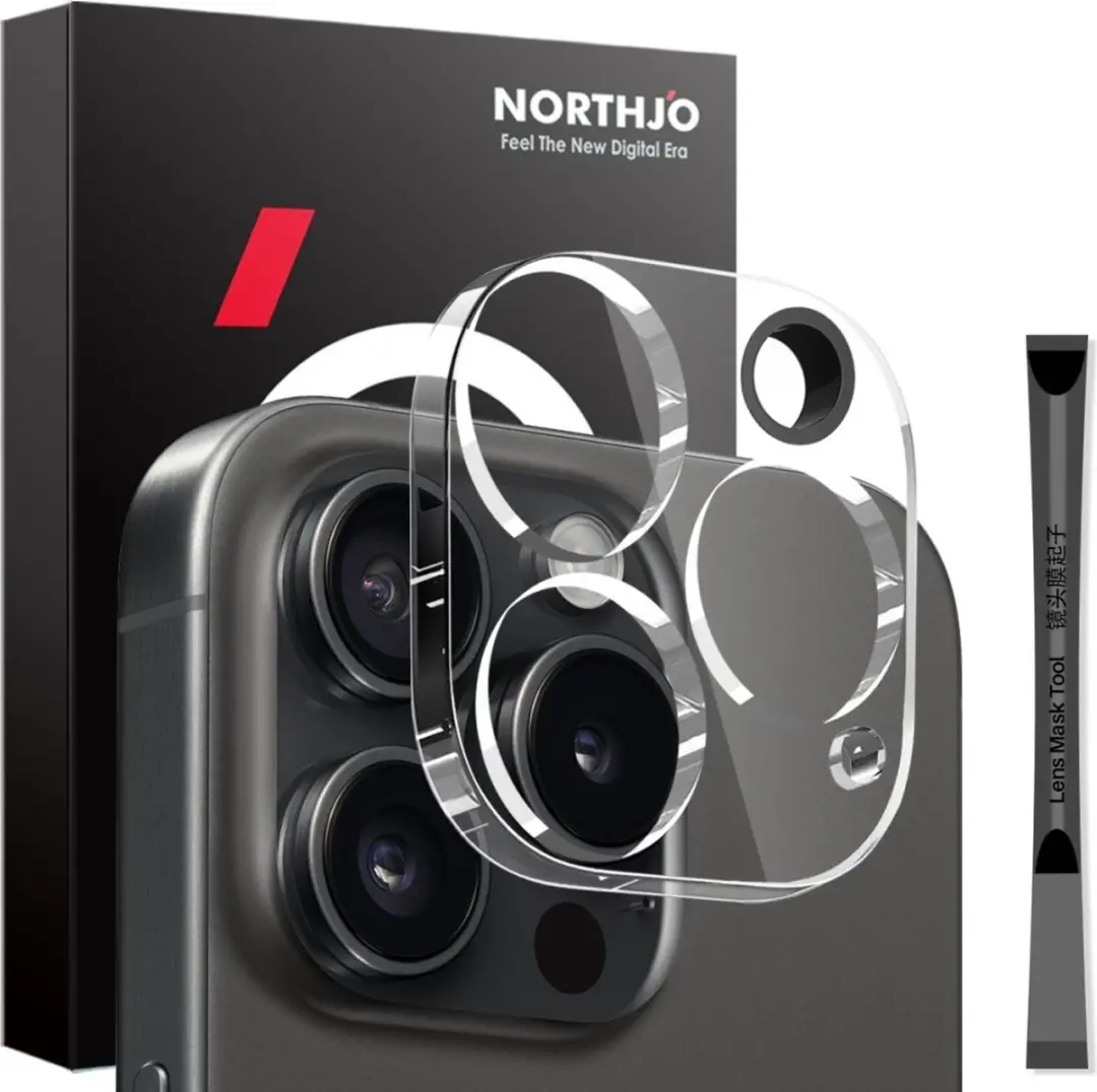 NORTHJO 9H Camera Lens Protector iPhone 16 Pro/Pro Max