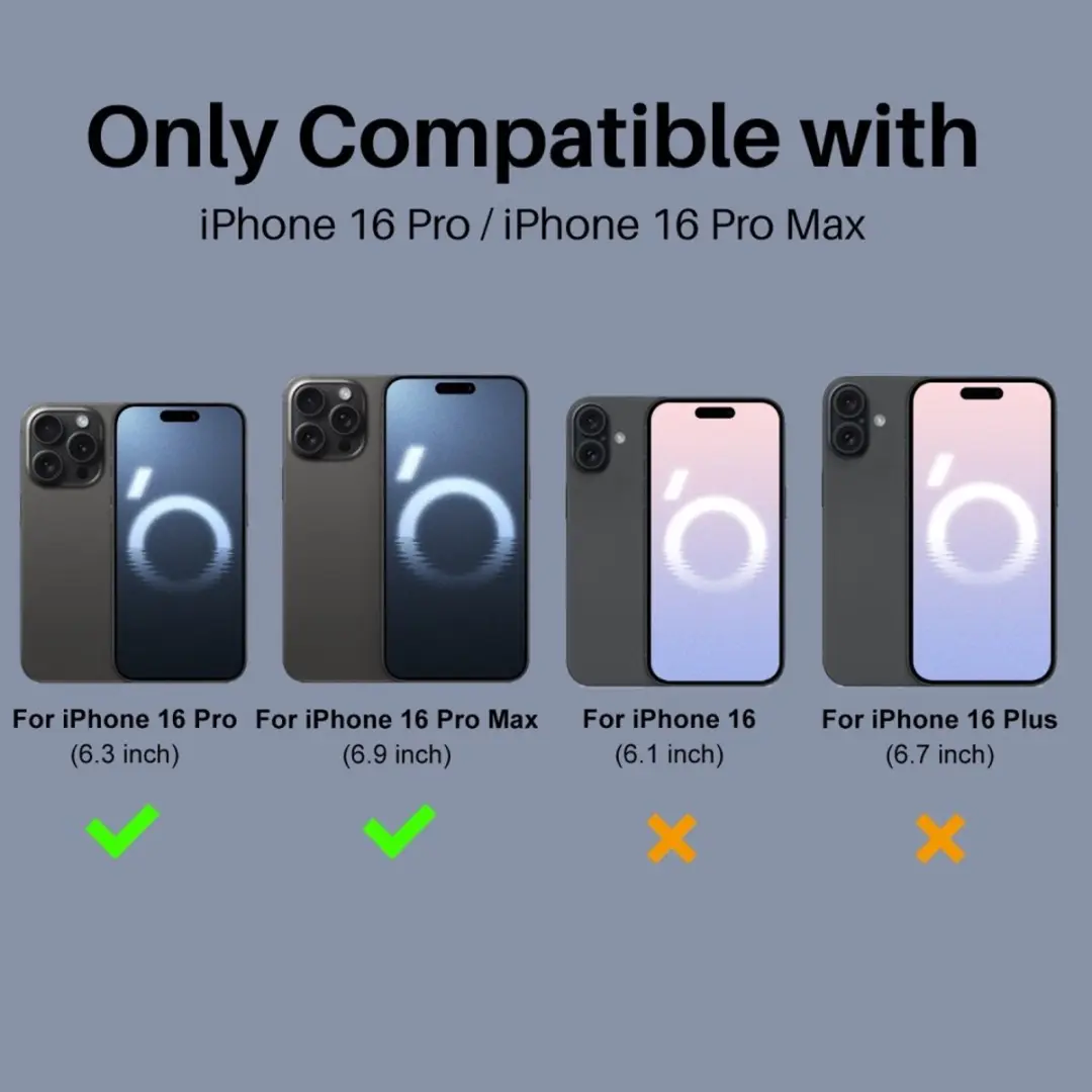 NORTHJO 9H Camera Lens Protector iPhone 16 Pro/Pro Max - Transparant