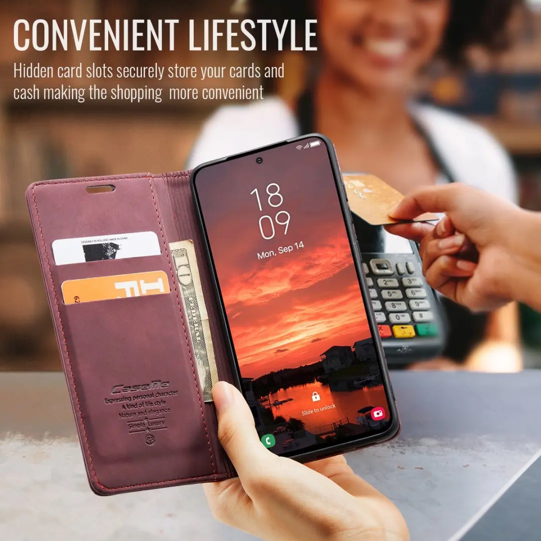 Caseme 013 Book Case Samsung Galaxy S25 FE - Bordeaux