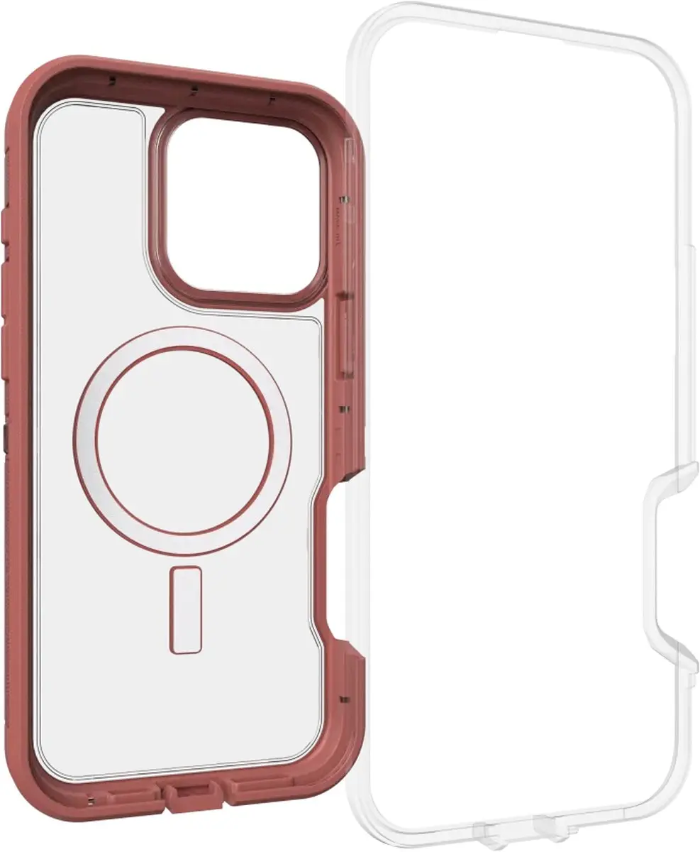 OtterBox Defender Hoesje iPhone 16 Pro Max - Rood