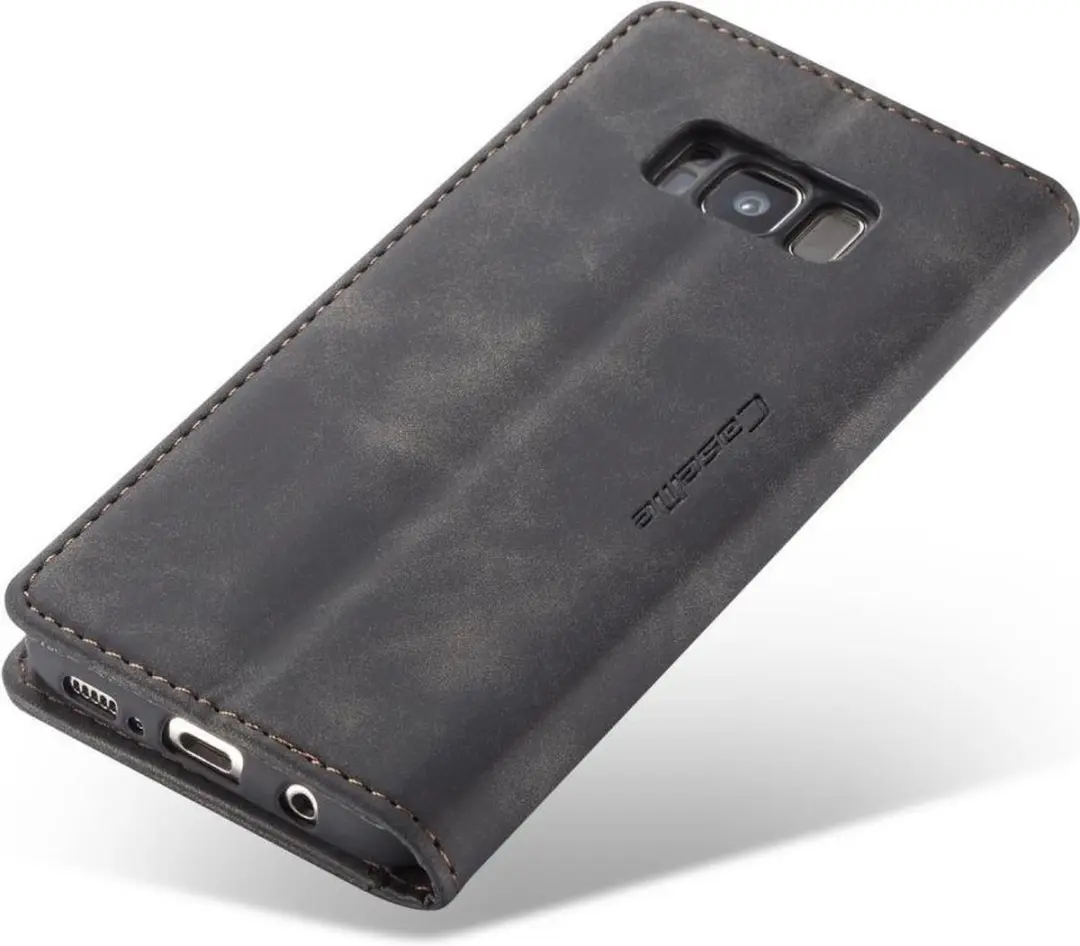Caseme Book Case Samsung Galaxy S8 - 2 Pasjes - Zwart - afbeelding 6 van 6