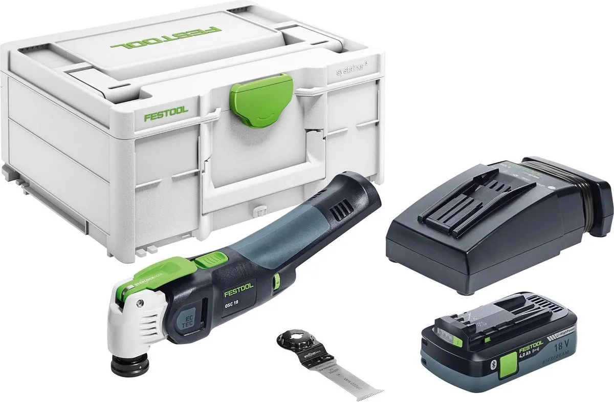 Festool VECTURO OSC 18 HPC4 EI-Plus Set - 18V - 4,0Ah - Koolborstelloos