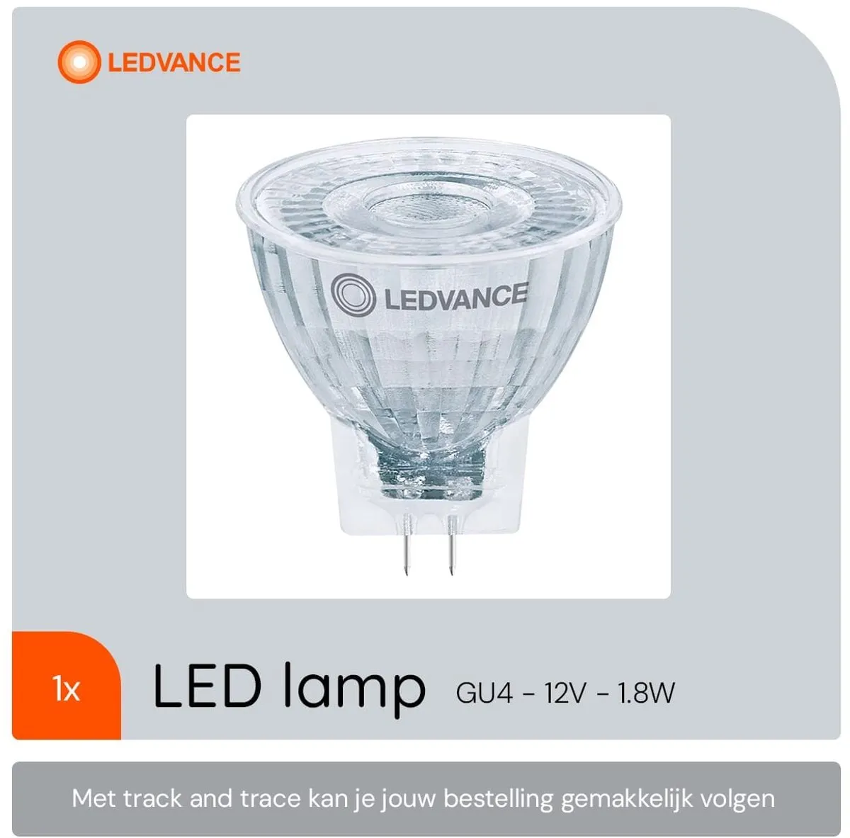 LEDVANCE LED Spot MR11 GU4 1.8W - 184lm Warm Wit - Ø35mm - afbeelding 6 van 6