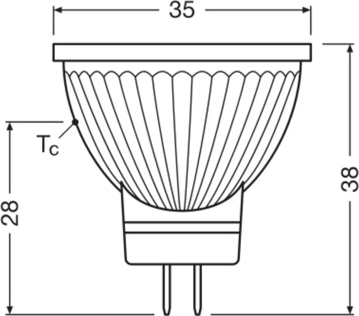 LEDVANCE LED Spot MR11 GU4 1.8W - 184lm Warm Wit - Ø35mm