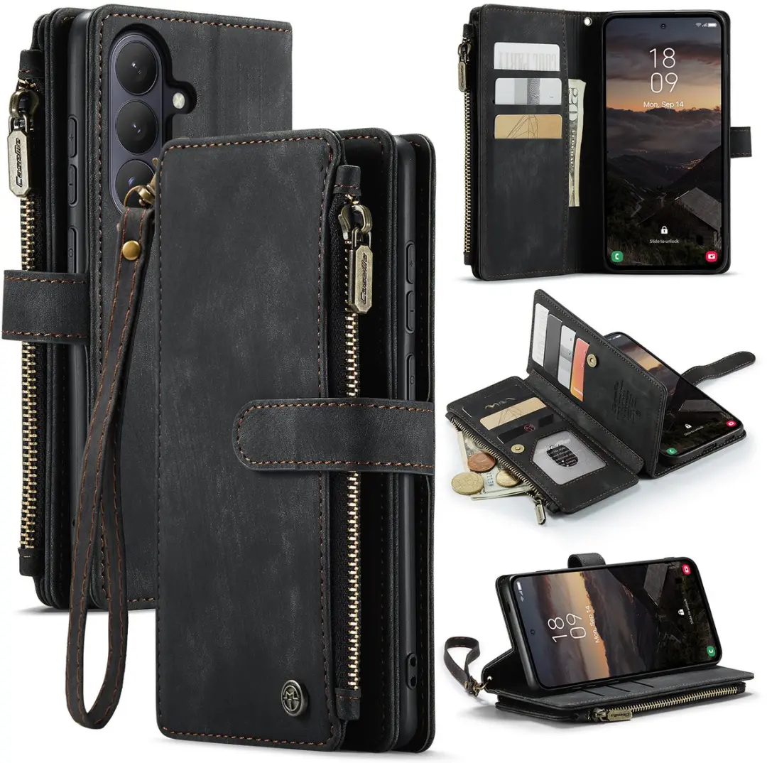 Caseme Samsung Galaxy S26 Plus PU Hoesje Portemonnee
