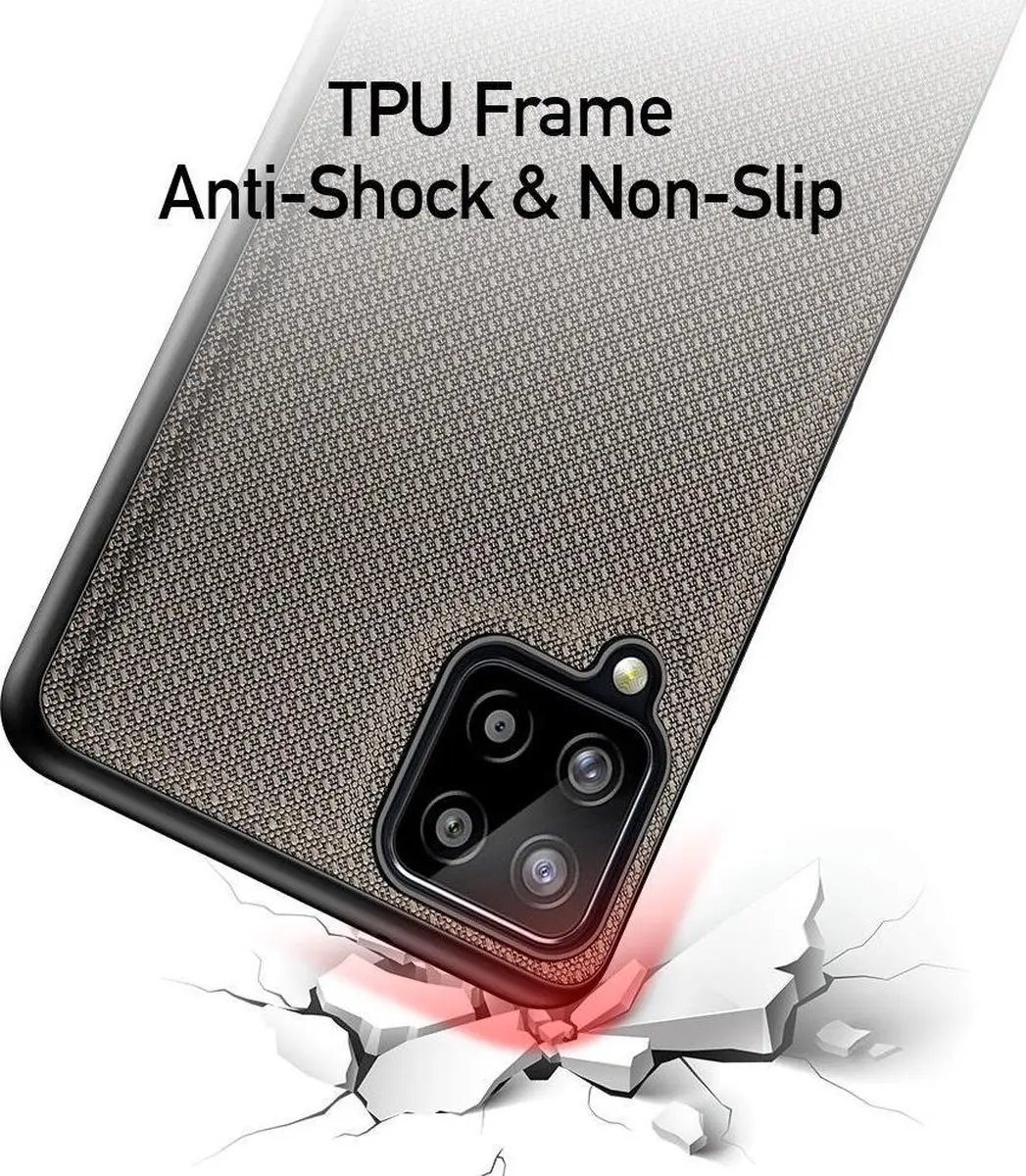 Dux Ducis Fino Series Samsung Galaxy A12 Hoesje - Groen BACK-FINO-GN-A125F