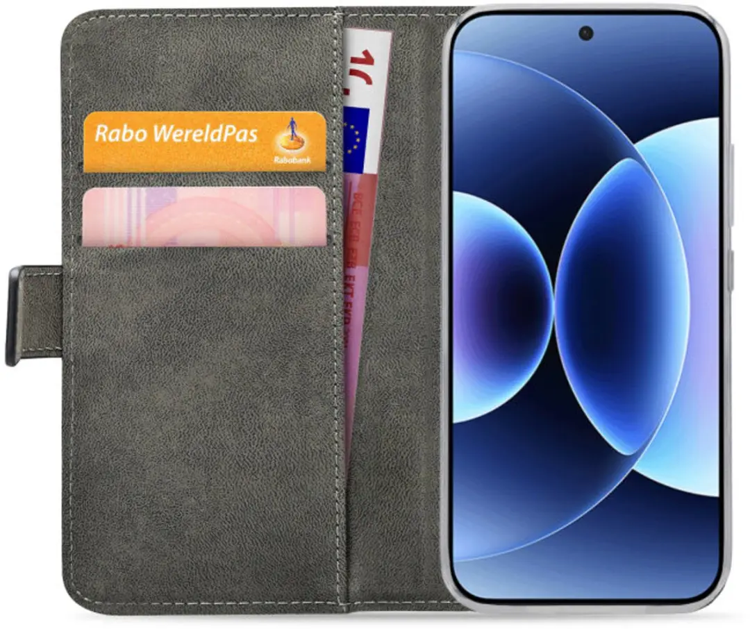 Mobilize Classic Gelly Bookcase Xiaomi 17 Pro Hoesje - Pasjeshouder Zwart