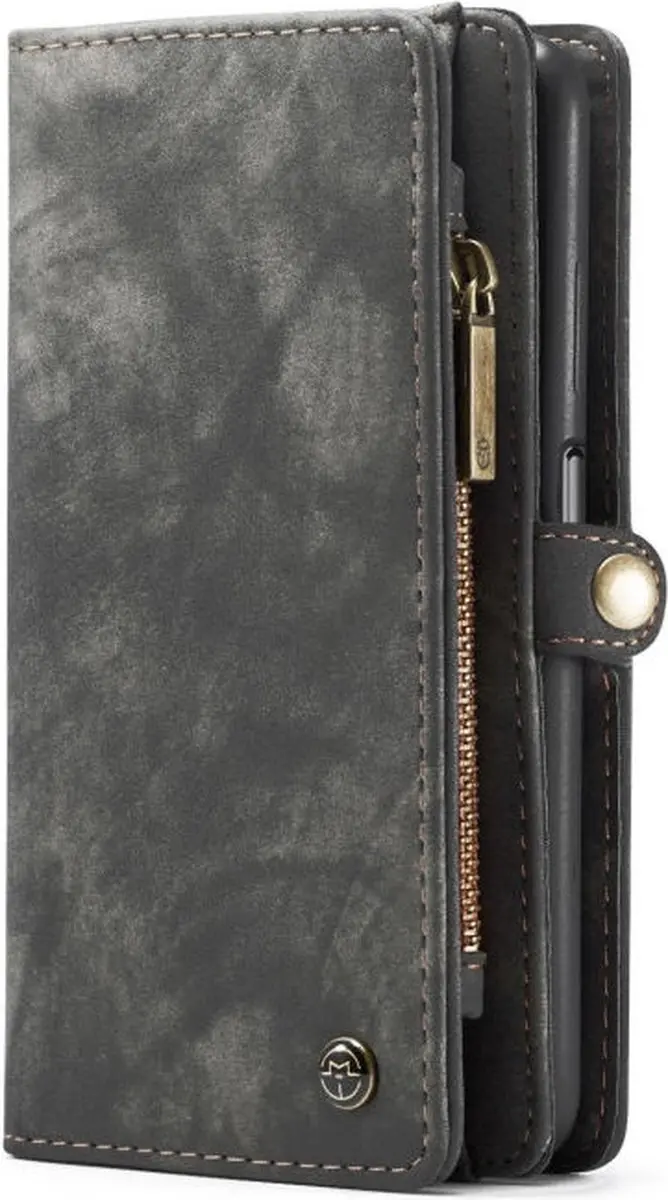 Caseme 008 Book Case Samsung Galaxy A12 - 9 Pasjes - Zwart