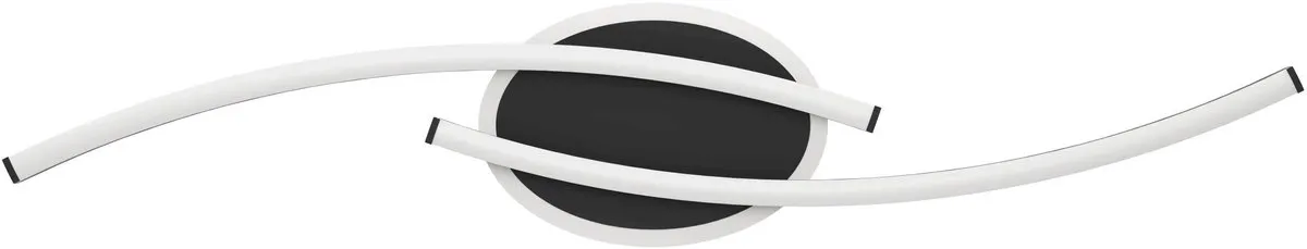 Eglo Lungolago Plafondlamp LED 74cm - Dimbaar - Zwart/Wit