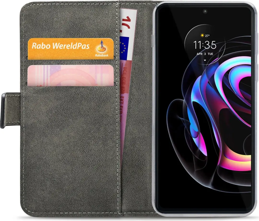 Mobilize Classic Gelly Wallet Bookcase Motorola Edge 20 - Zwart