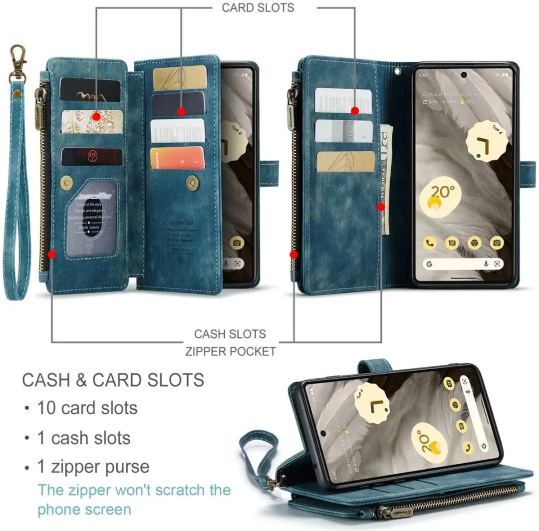 Caseme C30 Hoesje Google Pixel 7a - Blauw