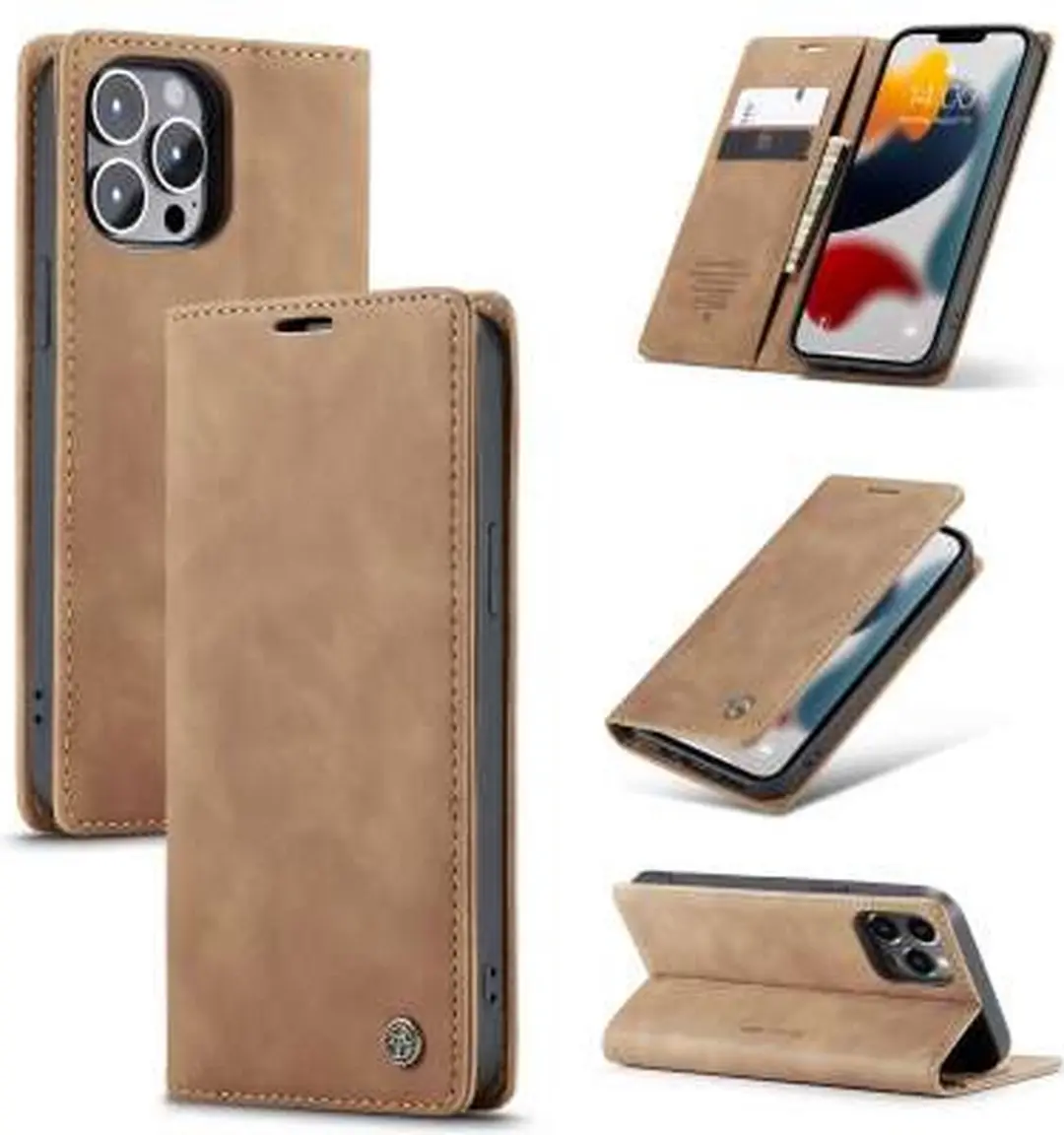 CaseMe iPhone 13 Pro Retro Wallet Hoes
