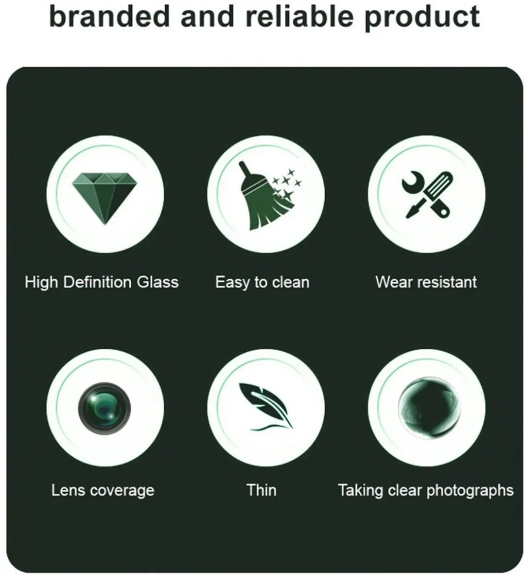 Imak 9H Tempered Glass Camera Lens Protector Xiaomi Poco F7 Pro - Zwart