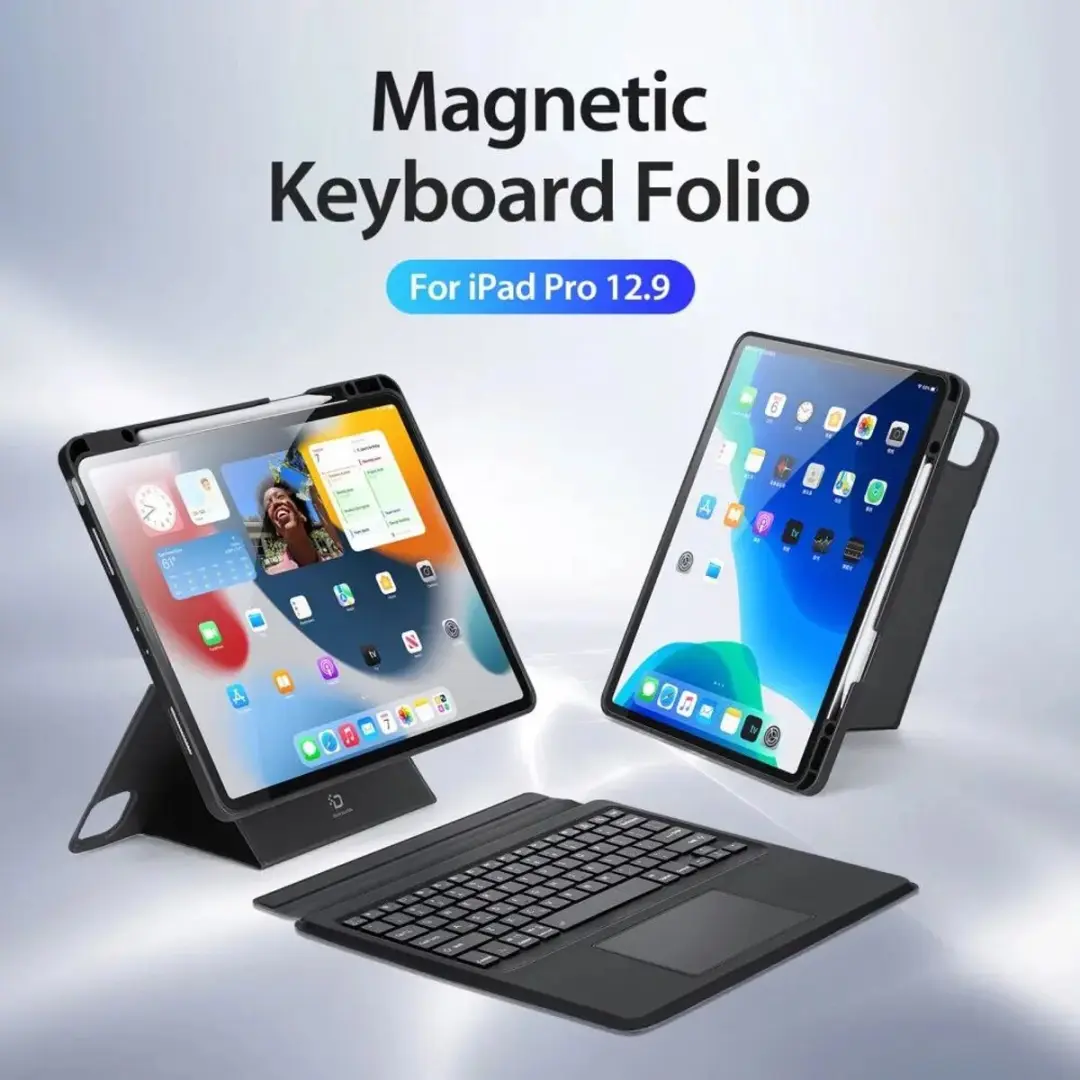 Dux Ducis Toetsenbordhoes iPad Air 13/Pro 12.9 - Zwart