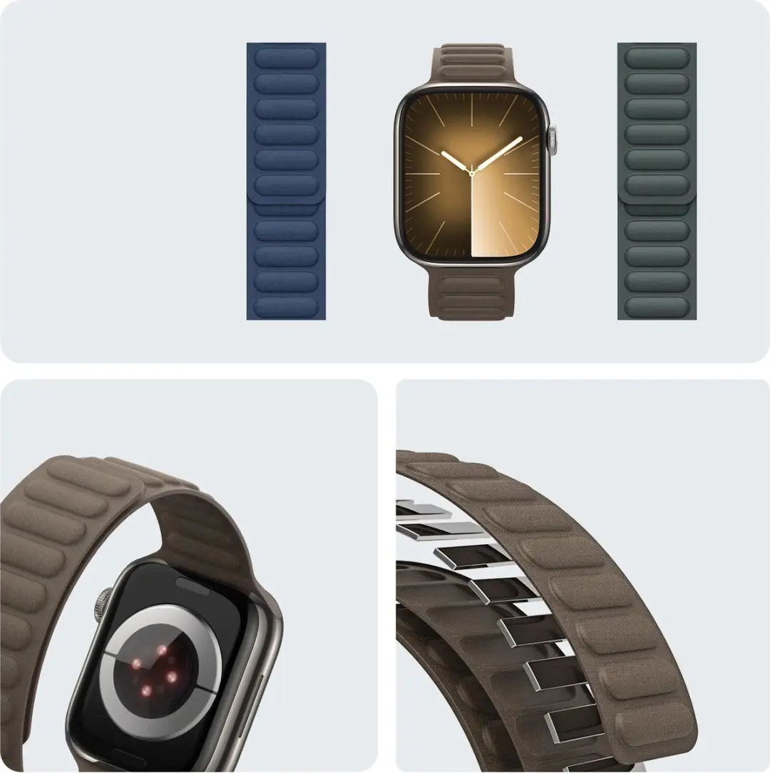 Dux Ducis Strap BL Magnetische Band Apple Watch - Donkergrijs