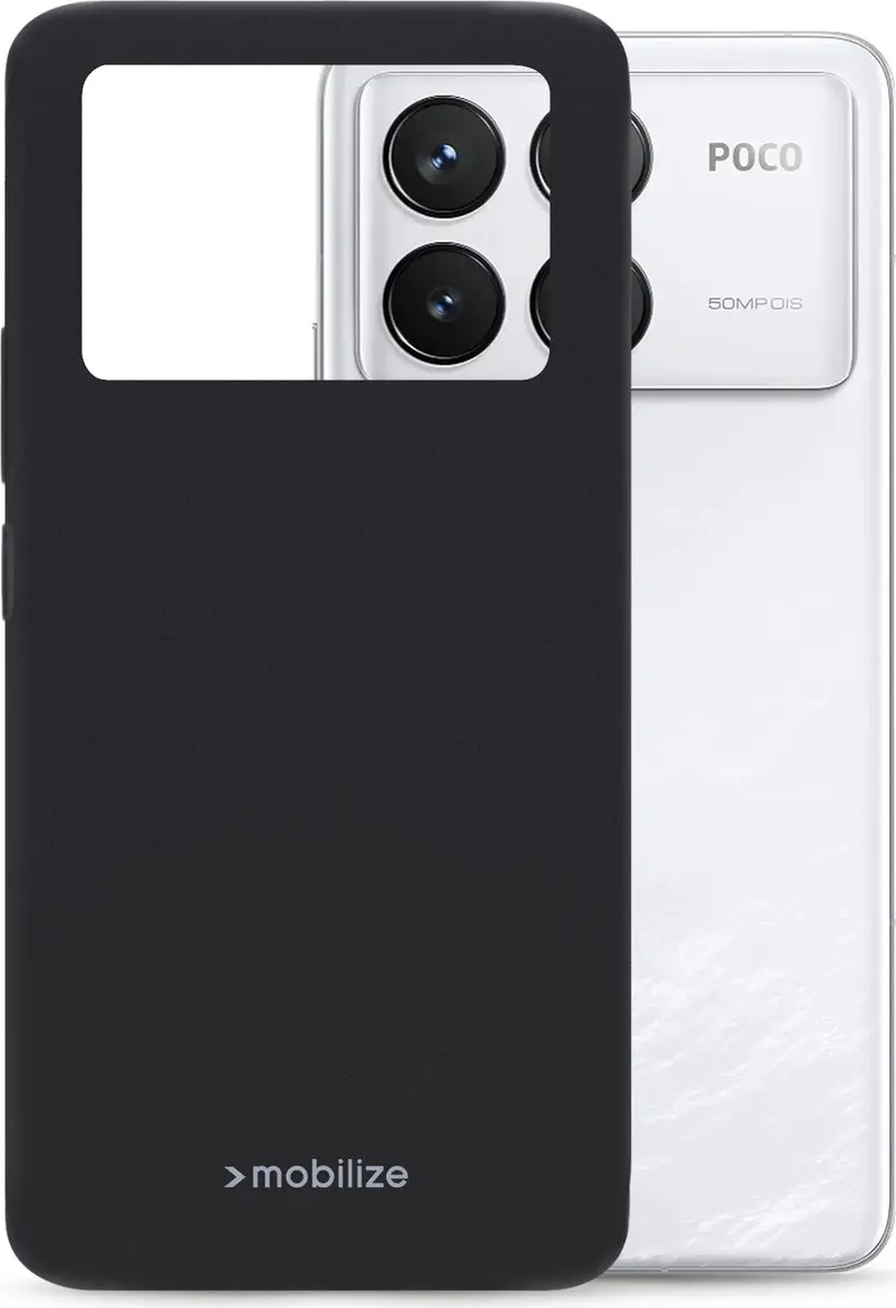 Mobilize Rubber Gelly Backcover MOB-RGCMB-POCOF6PRO - POCO F6 Pro Telefoonhoesje - Zwart