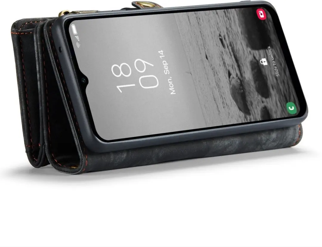 Caseme 008 Hoesje Samsung Galaxy A54 - 8 Pasjes - Zwart