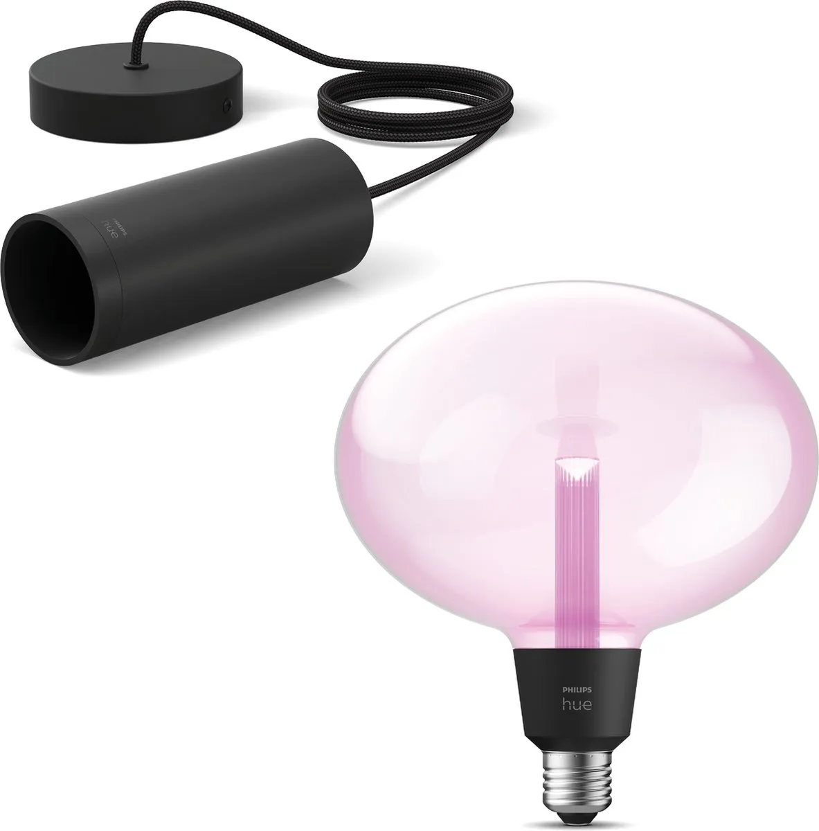 Philips Hue Lightguide Hanglamp Zwart