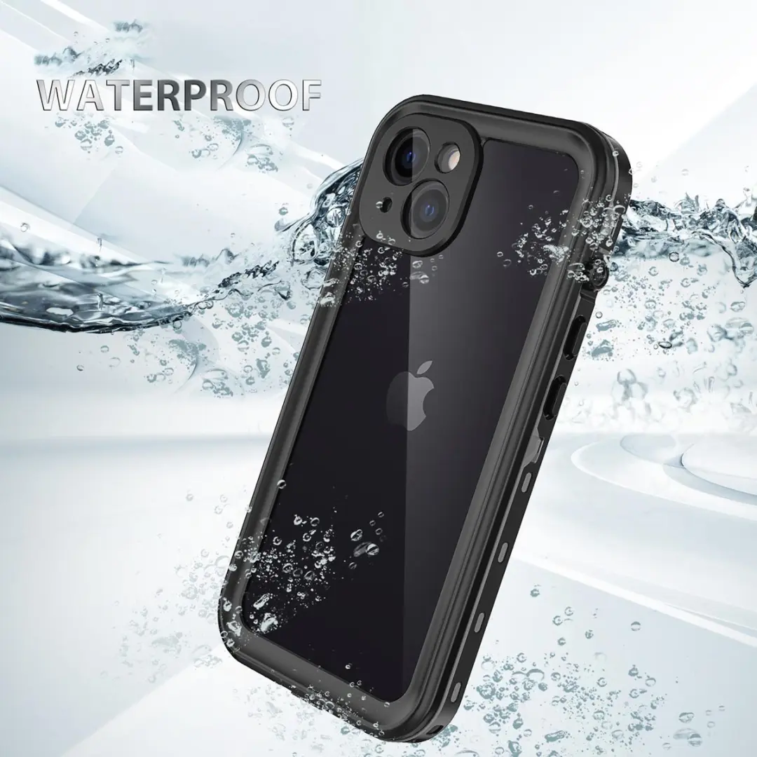 Redpepper Dot Plus Hoes iPhone 13 - Zwart - Waterdicht - afbeelding 6 van 6
