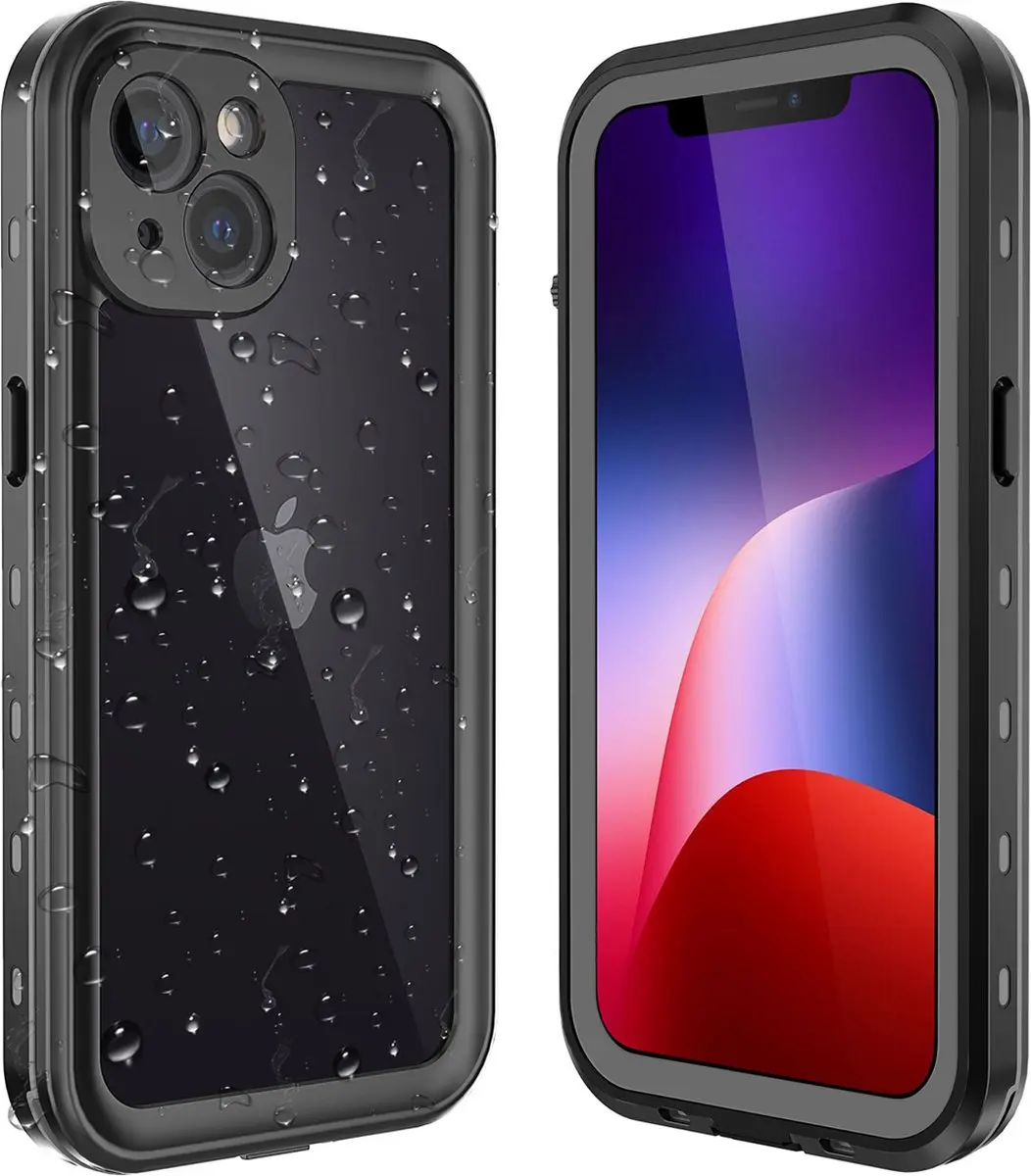 Redpepper Dot Plus Hoes iPhone 13 - Zwart - Waterdicht