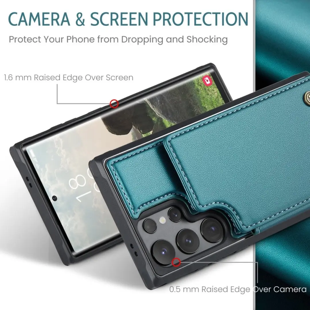 Caseme C22 Hoesje Samsung Galaxy S25 Ultra - Groen