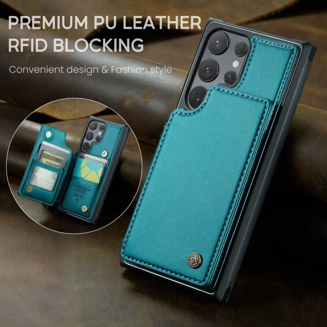 Caseme C22 Hoesje Samsung Galaxy S25 Ultra - Groen