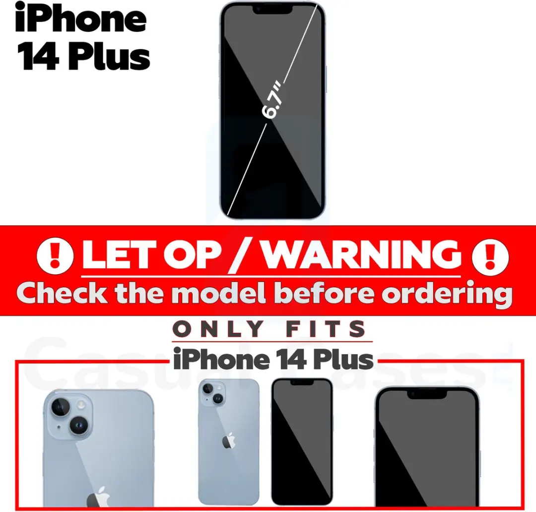 Caseme Vintage 2-in-1 Portemonneehoes - iPhone 14 Plus - Blauw