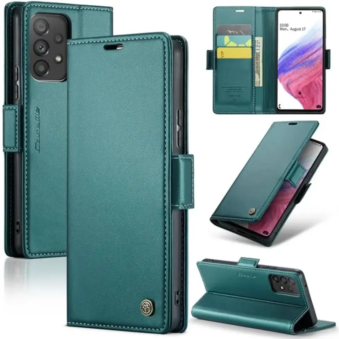 Caseme Wallet Case Groen voor Samsung Galaxy A53 5G